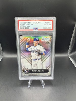 2022 Bowman Sterling Rookies #BSR-37 Bobby Witt Jr Refractor 159/199 PSA 10