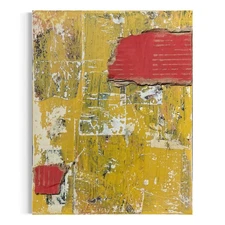 Original Mixed Media Abstract Art Collage Painting 11x14 "Brick"