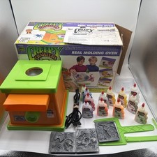 1993 Creepy Crawlers Thing Maker Toy Max Goops 3 Molds and 12 PlastiGoops Works