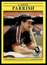 1991 Fleer Lance Parrish California Angels #321