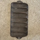 Vintage Cast Iron 1920 Wagner Ware Sidney D -0- Krusty Korn Kobs Corn Bread Pan