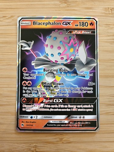 Blacephalon GX 52/214 Lost Thunder NM Ultra Rare Pokemon Card