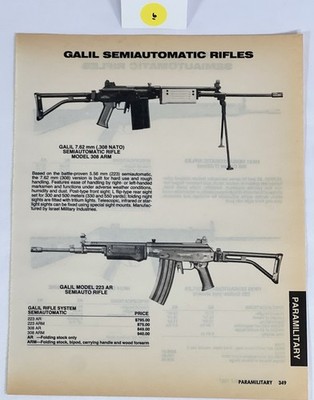 Vintage GALIL 7.62mm (.308) ARM/AR + HECKLER & KOCH HK91 HK93- Advertisement