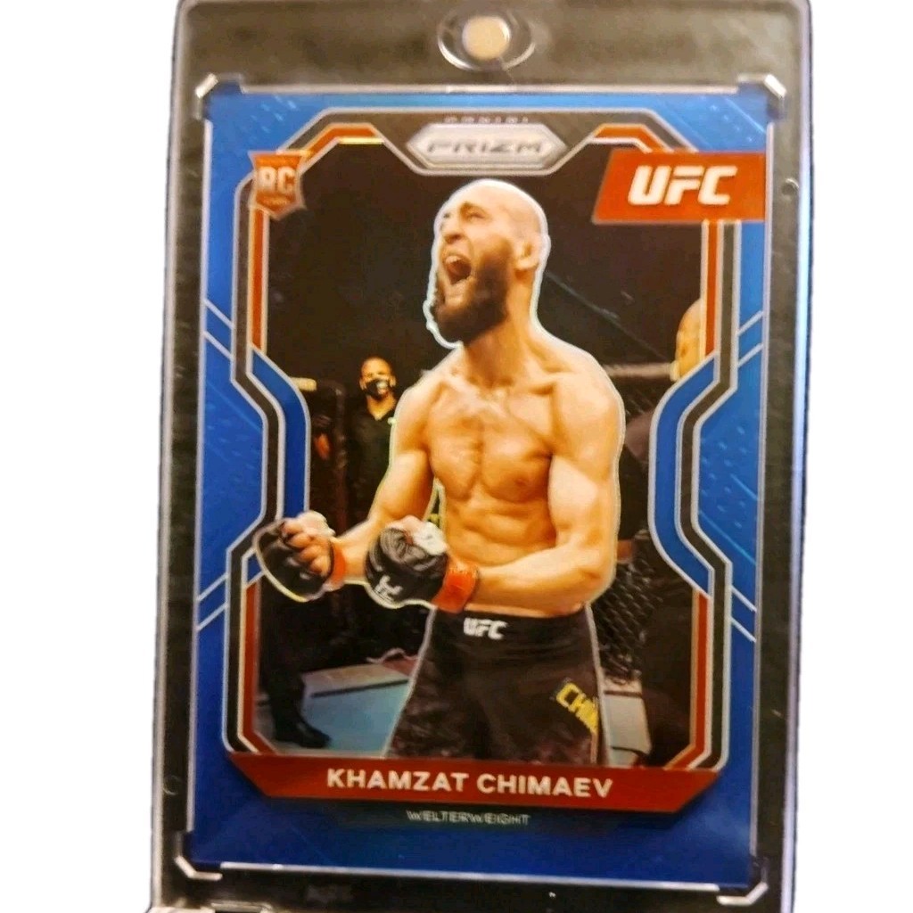 2021 UFC Panini KHAMZAT CHIMAEV /199 Blue Prizm Rookie Card  RC