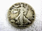 1935-P Walking Liberty half dollar, 90% silver coin