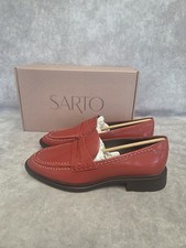 Franco Sarto Womens Eden Studs Penny Loafer Red