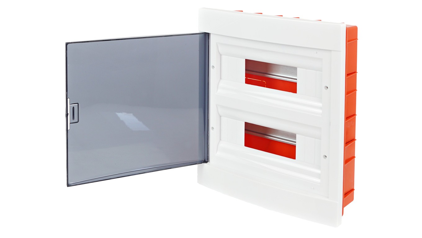 Module distributor 2x12 flush-mounted IP40 white rm-pt-24m