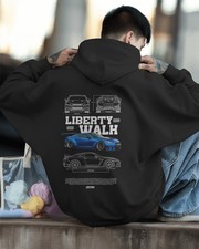 Liberty Walk GTR Hoodie JDM Widebody Car Graphic Pullover Streetwear