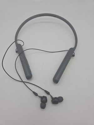 SONY WI-C400 Wireless Bluetooth Stereo Headphones Gray Tested Needs New Battery
