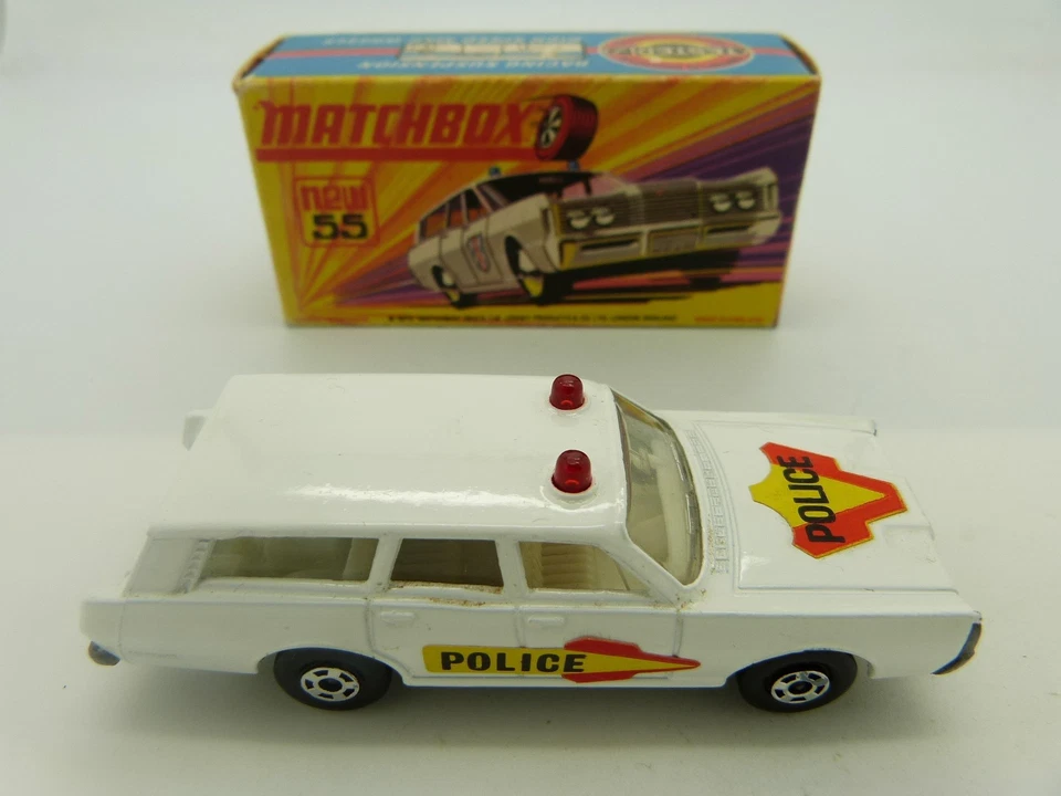 Matchbox Lesney Superfast 55 Mercury Police Car in original box - Image 2 of 4