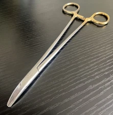 V. Mueller SU16122 Curved Tip Vital Heaney Needle Holder - 8" - Stainless - Used
