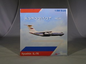 1/500 Big Bird Aeroflot Ilyushin IL-76 Die-cast Metal Aircraft Model