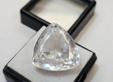 Wonderful White Zircon Trillion Cut 44-45 Ct EGL Certified Loose Gemstone