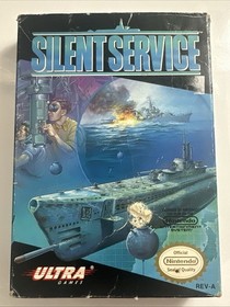 Silent Service (Nintendo, NES) Complete CIB - Tested