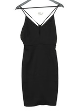 NA-KD A-Line Midi Dress UK8 in Black