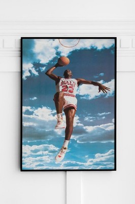 Retro 80s Basketball Dunk Poster Iconic Basketball Legends Sports Print Noframe