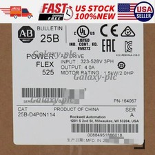 New Allen-Bradley 25B-D4P0N114 PowerFlex 525 1.5kW 2Hp AC Drive US Free Tax