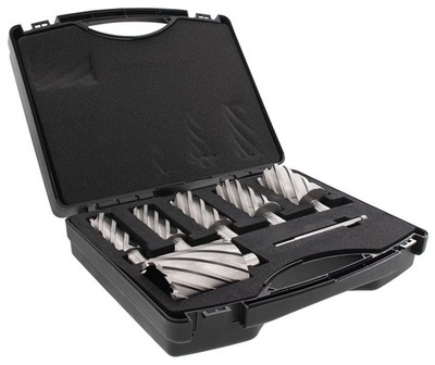 Steel Dragon Tools  7PC HSS Annular Cutter Kit Depth 2'' Large Sizes 1''-2'' 1 Pin
