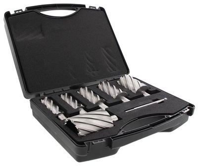 #ad Steel Dragon Tools® 7PC HSS Annular Cutter Kit Depth 2quot; Large Sizes 1quot; 2quot; 1 Pin $174.00
