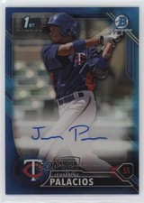 2016 Bowman Chrome Prospects Blue Refractor 129/150 Jermaine Palacios Auto 0e23
