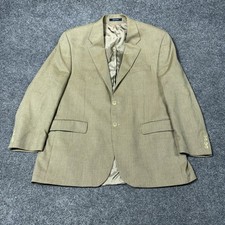 Chaps Ralph Lauren Blazer Mens 44 Beige Check Silk Wool Sport Coat Jacket Canada