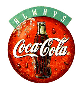 1998 Scarce Coca-Cola Coke Cap Bottle Prism Vending Machine Sticker Set Of 3