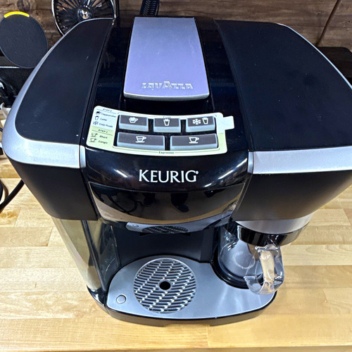 Keurig Rivo Capsule Espresso Coffee Machine Black/Silver Removable Tank Tray