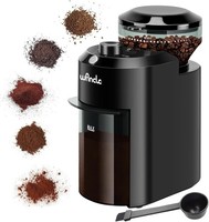 Wancle Electric Burr Coffee Grinder 28 Settings Black Plastic New