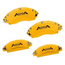 Yellow Black Logo Aluminum Brake Caliper Covers 2014-2021 I3 Front Rear Set