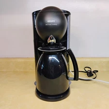 Krups Aroma Control Coffee Maker With Thermal Carafe 10 Cup Model 197 Black 