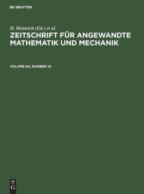 Zeitschrift F?R Angewandte Mathematik Und Mechanik