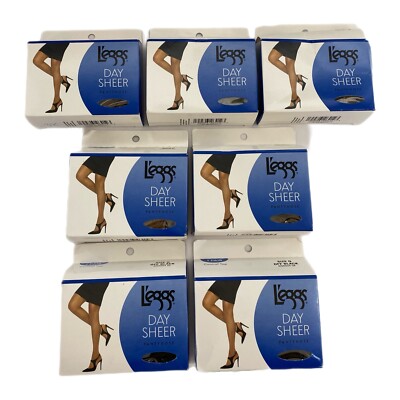 7 Boxes Of Legg’s Day Sheer Size Q Pantyhose Control Top Nude, Suntan