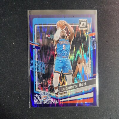 2023-24 Donruss Optic #6 Luguentz Dort Purple Shock OKC Thunder   L37