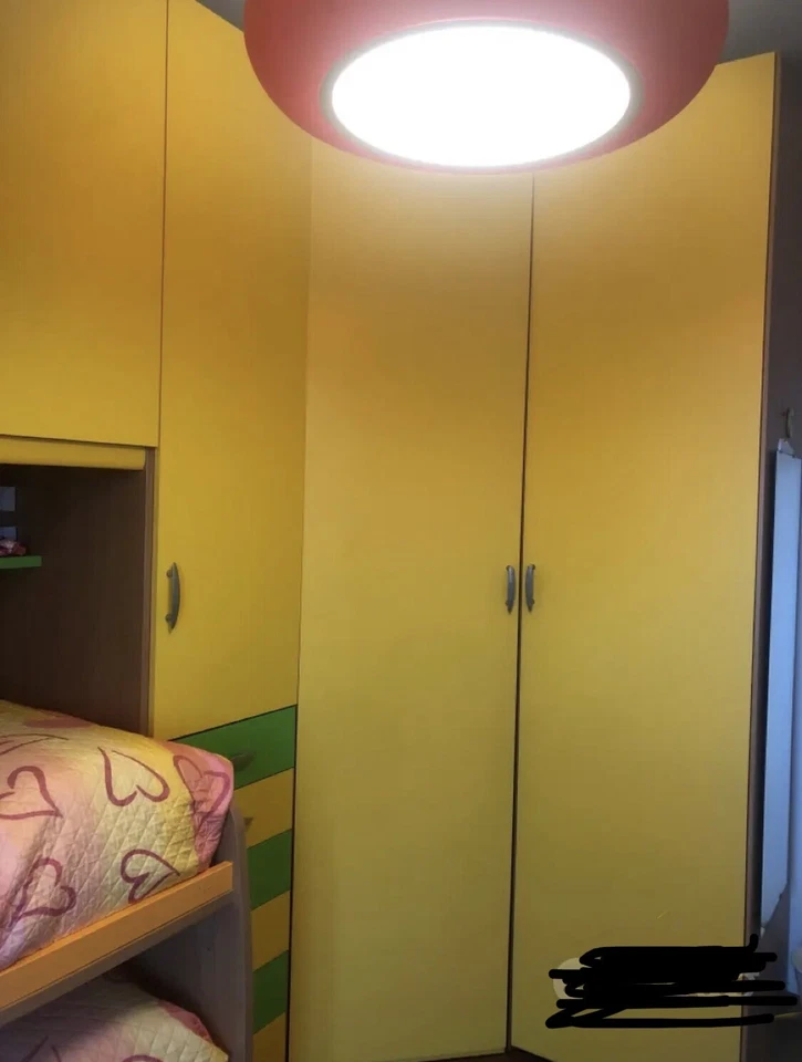 Cameretta a ponte con cabina armadio angolare con 2 letti marca Moretti - Immagine 3 di 3