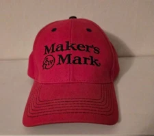 MAKER'[S MARK Liquor bourbon whiskey red back HAT | New!!