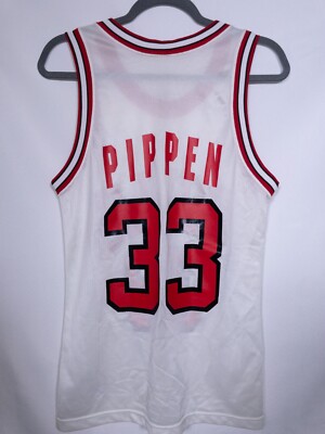 Scottie Pippen #33 Chicago Bulls Champion White Home Jersey Men's