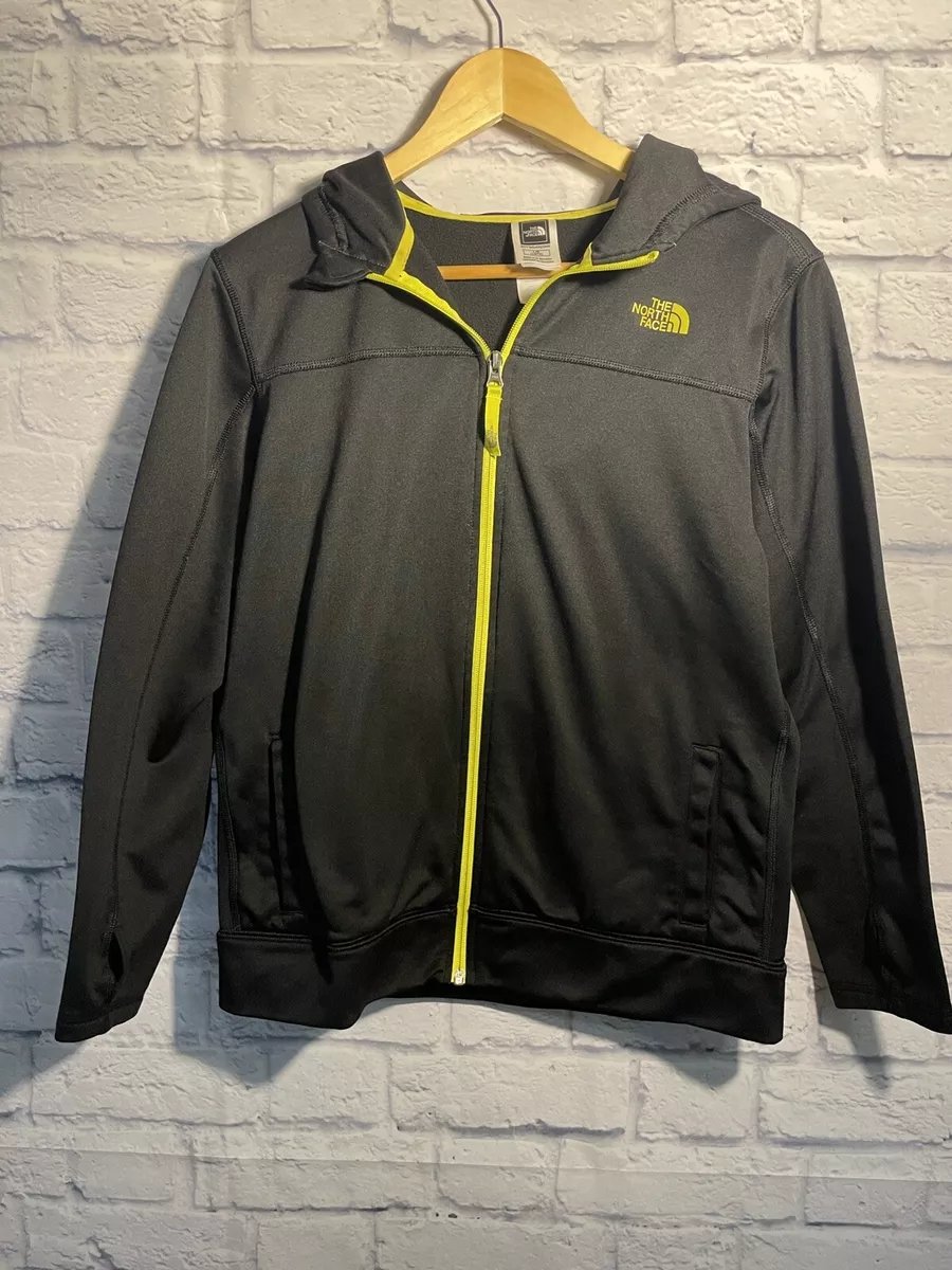 The North Face Boys Sz Large 14 16 Yellow Thumb Hole Sleeves Jacket B