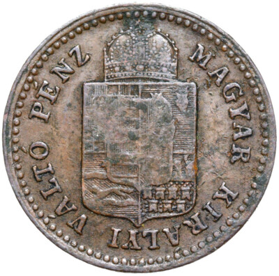 Hungary-Franz Joseph I coin 1 Kreuzer 1882 KB Kremnica Kremnitz