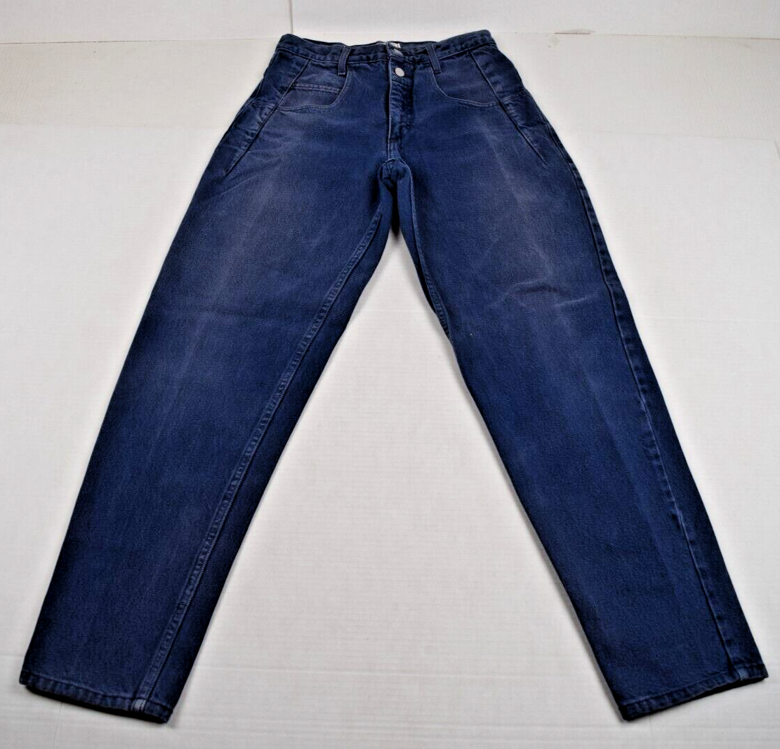 Vintage Guess Jeans Size W30 L31 80s 90s Indigo Blue 2 Button Zip