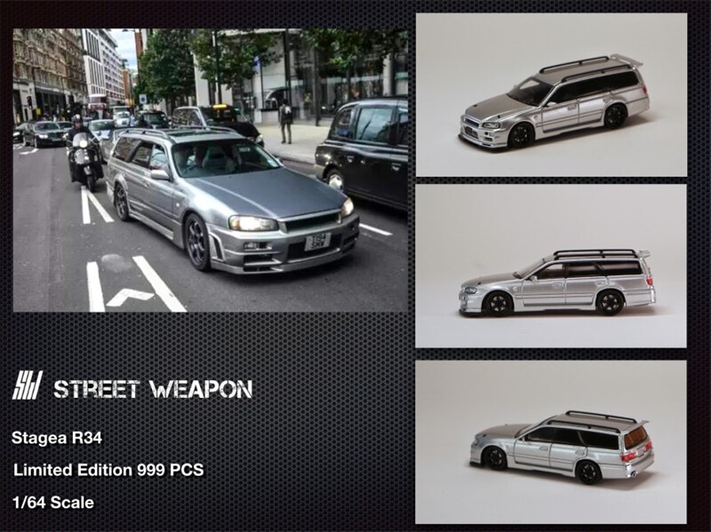 Street Weapon 1:64 Nissan Stagea R34 GT-R Wagon Model Car | eBay
