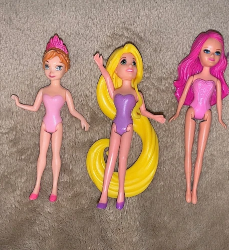 Disney Princess MagiClip Polly Pocket Dolls MagicClip Frozen Anna Rapunzel