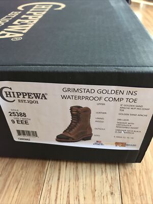 Chippewa 9” Grimstad Golden Work Boots Safety Toe Mens Extra Wide 8 8.5 9 3E Male Chippewa Chippewa CH59417 Super DNA, Men main image 4