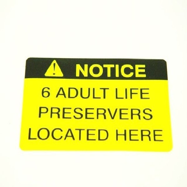 CUSTOM LIFE PRESERVER BOAT DECAL safety decals eBay