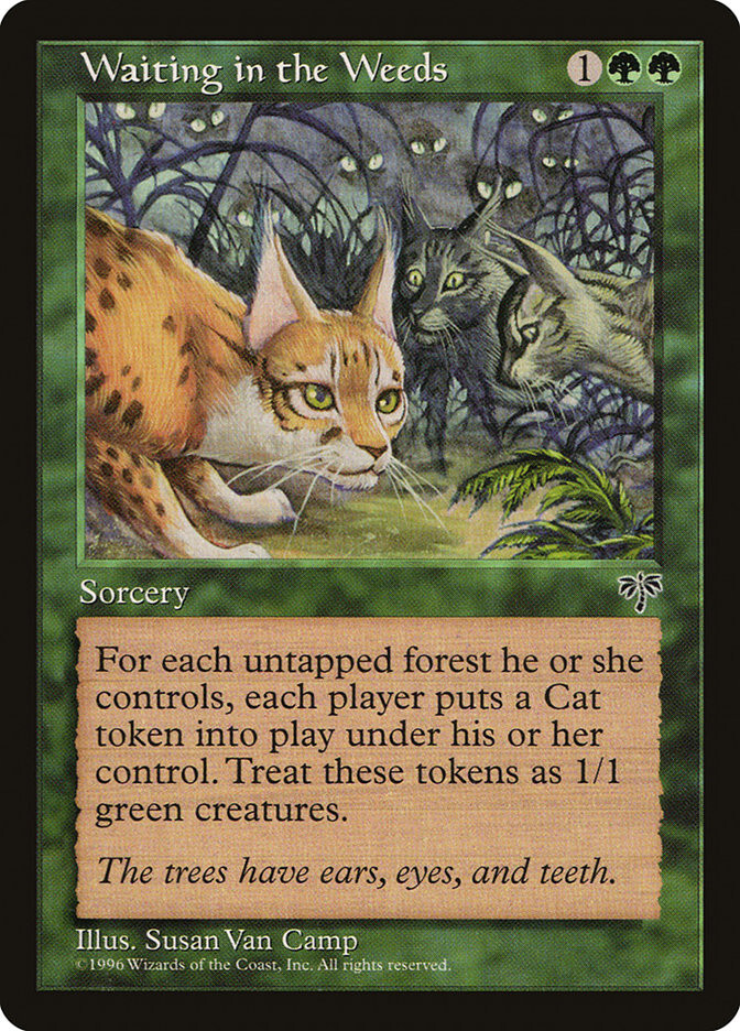 MTG Waiting in the Weeds  - Mirage #252
