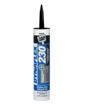 DAP DYNAFLEX 230 BLACK Silicone Door Trim Window Siding Sealant 10.1oz 18280 NEW