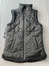 Love Life Love Women's Reversible Faux Fur Sleeve-less Black Vest Size S