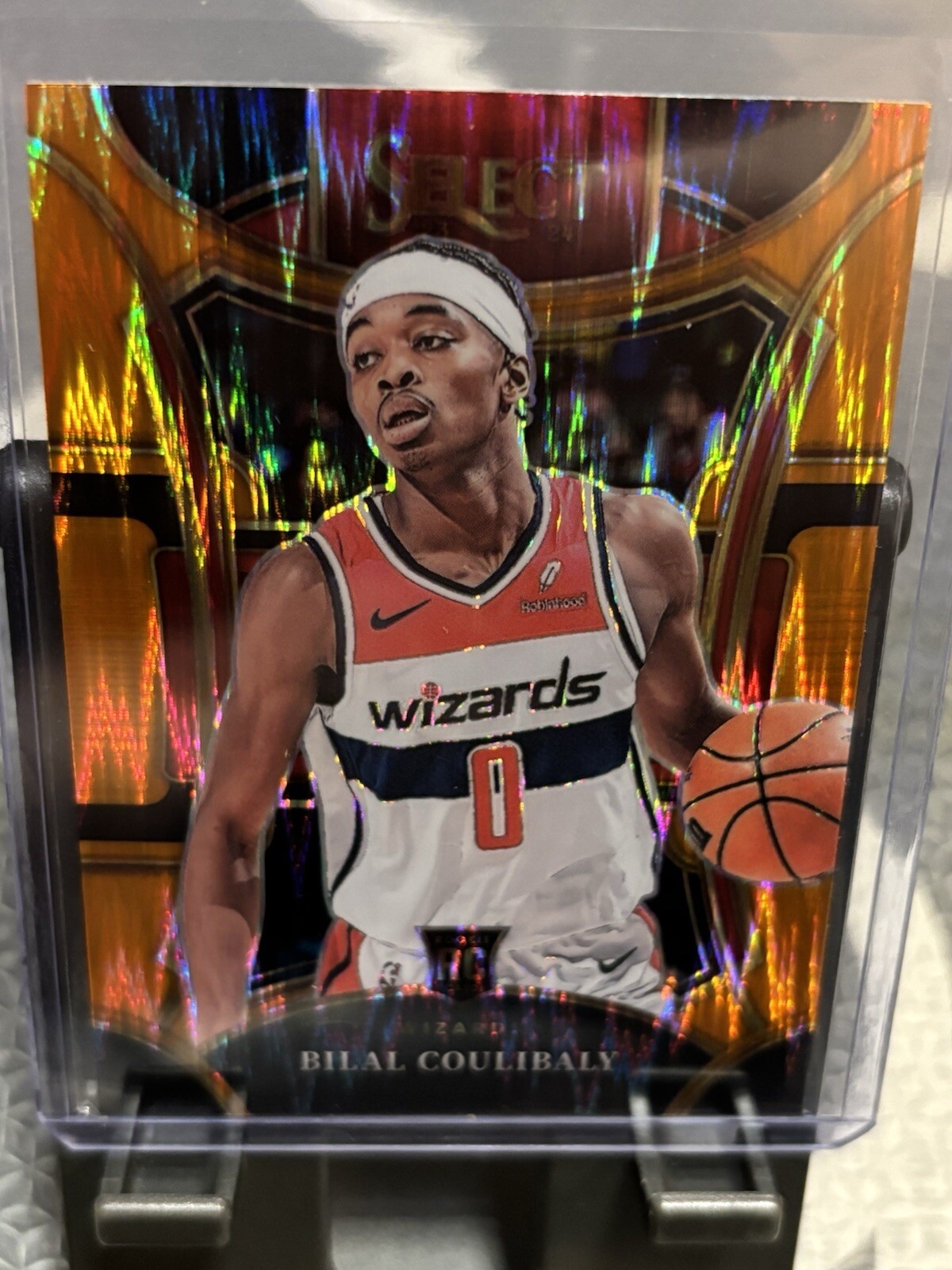 2023-24 Panini Select Bilal Coulibaly Orange Flash Mezzanine #304 Rookie Card SP