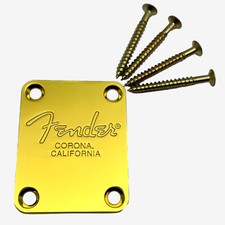 For Fender Strat Tele Electric Guitar Neck Plate Gold Electric Guitar Parts