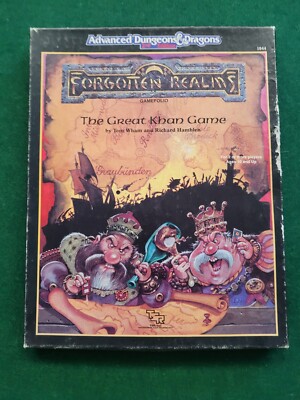 Advanced D&D TSR Forgotten Realms The Great Khan Game 
