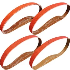 8 Pack 1 x 30 Inch Metal Grinding Ceramic Sanding Belts Kit - 40 60 80 120 Gr